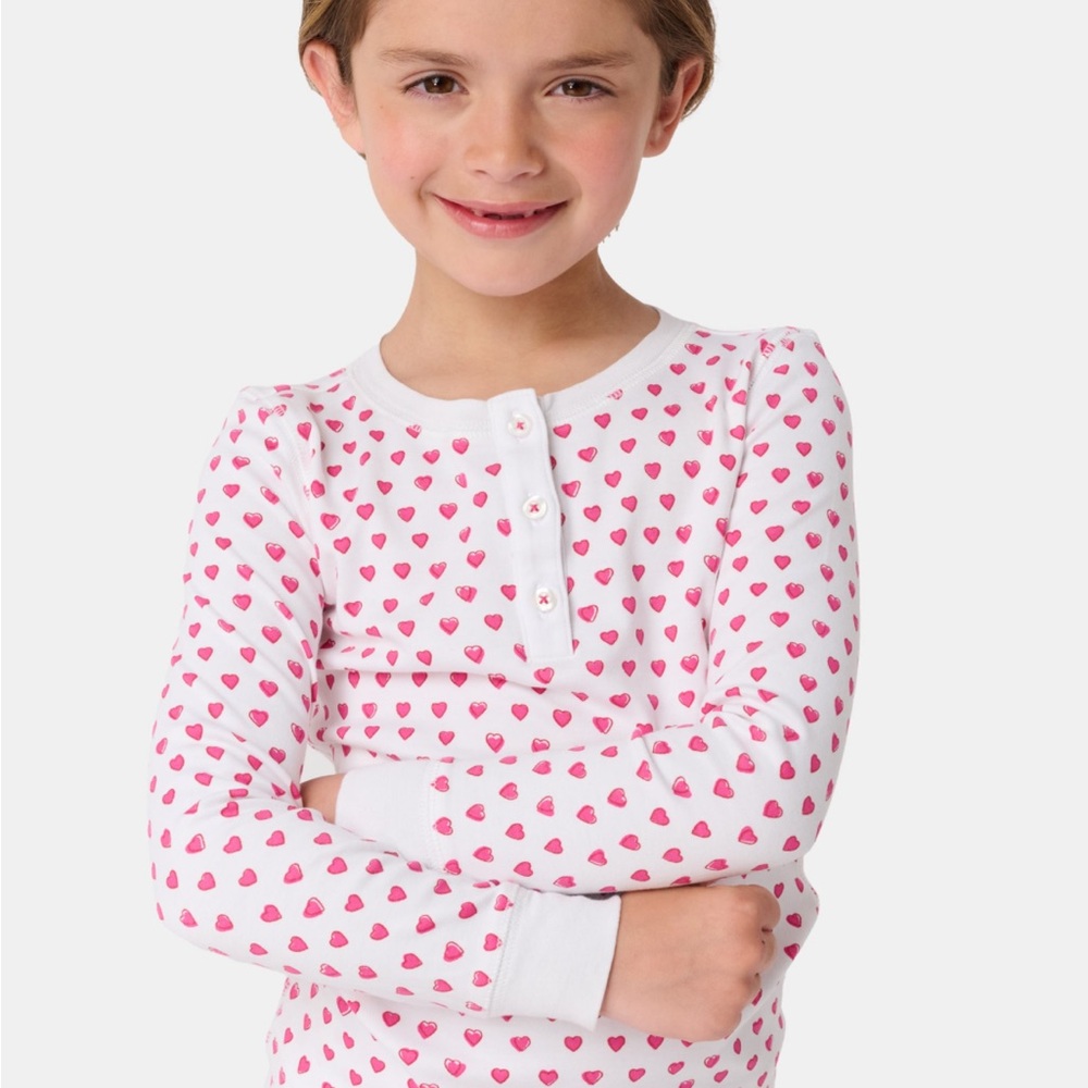 Roller Rabbit Girls Heart Print Pajama Set